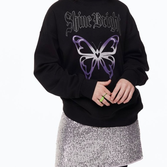 H&M Oversized Mock-turtleneck Sweatshirt 14Y - Picture 2 of 6